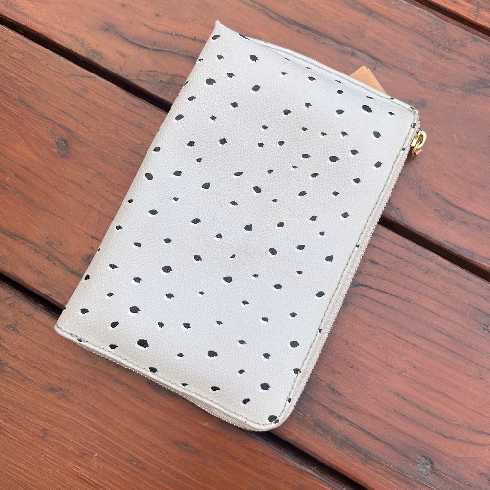 Banana Republic Polka Dot Zip-Up Wallet